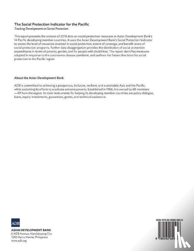 Asian Development Bank - The Social Protection Indicator for the Pacific