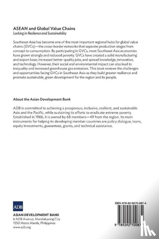 Asian Development Bank - ASEAN and Global Value Chains