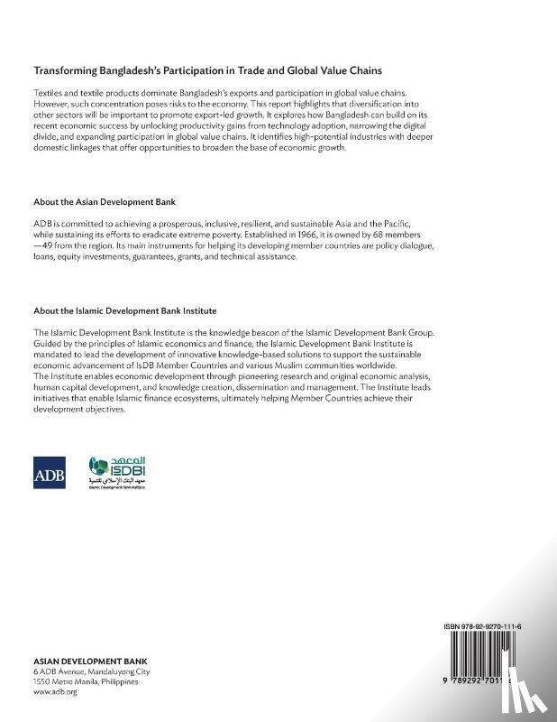Asian Development Bank, Islamic Development Bank Institute - Transforming Bangladesh's Participation in Trade and Global Value Chains