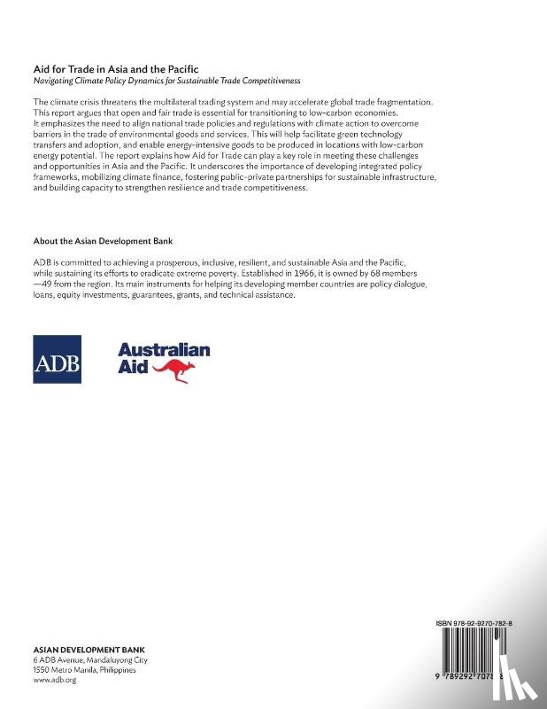Asian Development Bank - Aid for Trade in Asia and the Pacific