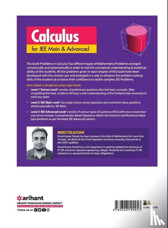 Pareek, Vinod Kumar - Unproblem Jee Calculus for Jee Main & Advanced