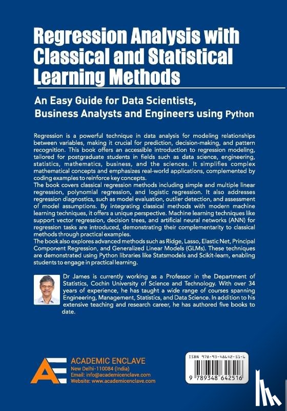 James, K C - Regression Analysis with Classical and Statistical Learning Methods
