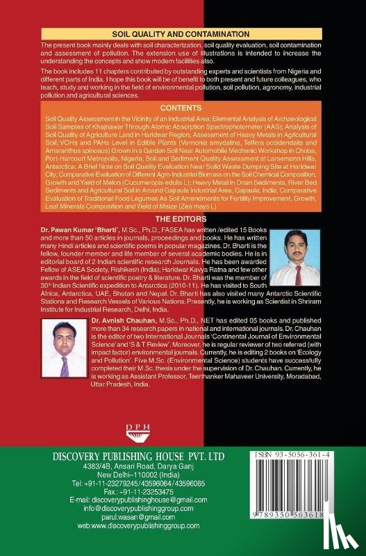 Kumar, Pawan - Soil Quality and Contamination