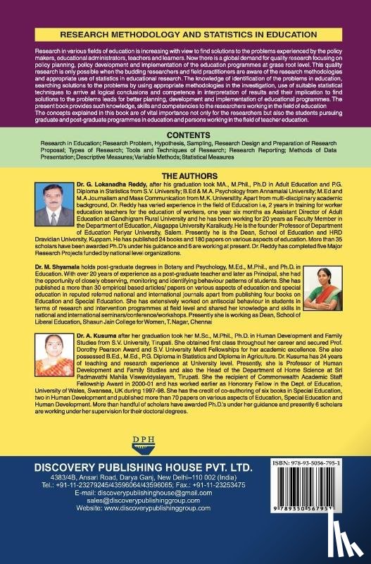 Reddy, G L - Research Methodology and Statistics in Education