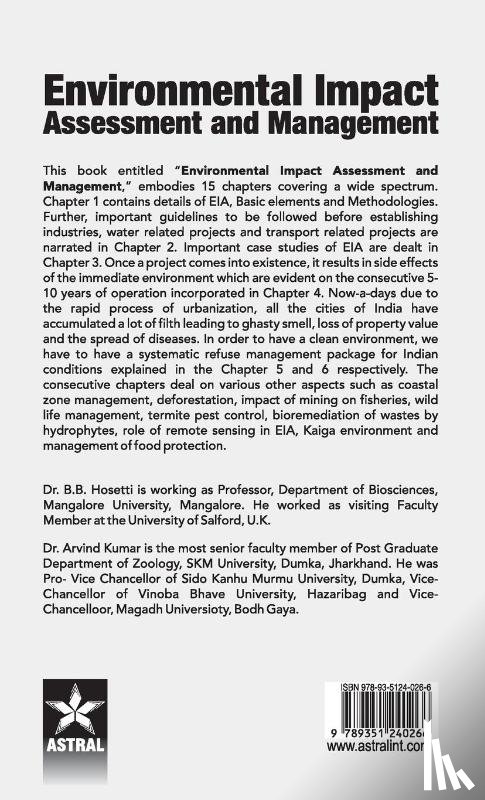 Hosetti, B B - Environmental Impact Assessment and Management