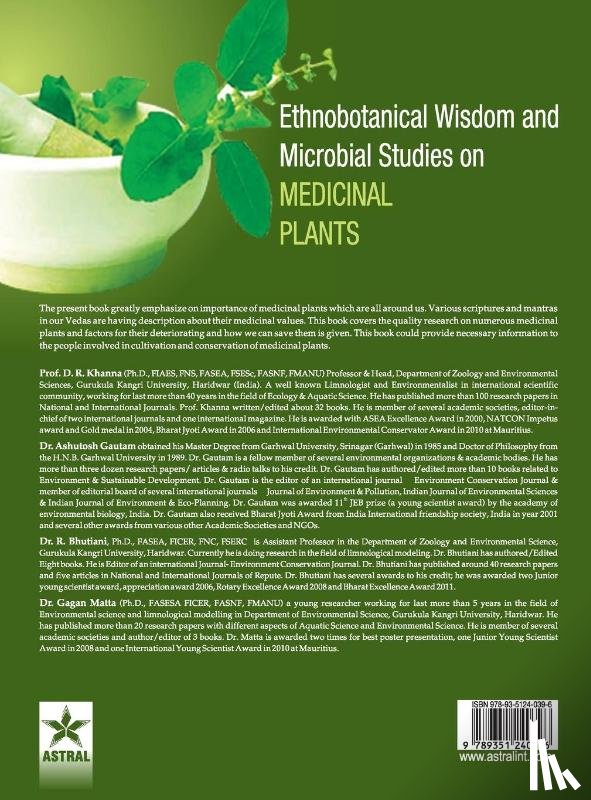 Khanna, D R - Ethnobotanical Wisdom and Microbial Studies on Medicinal Plants