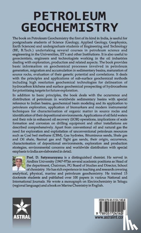 Satyanarayana, D - Petroleum Geochemistry