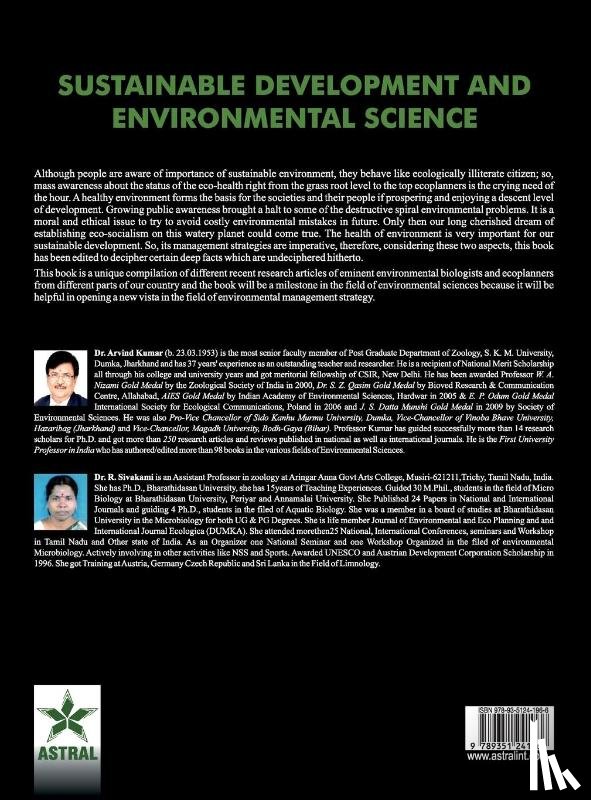 Kumar, Arvind & Sivakami R - Sustainable Development and Environmental Science