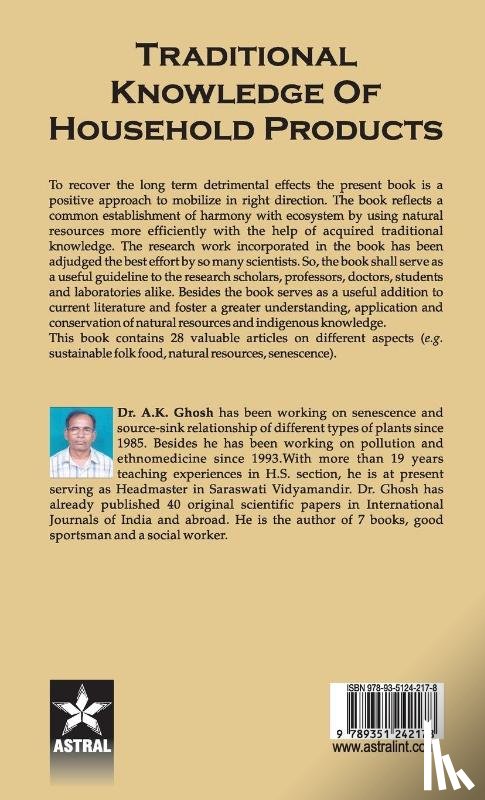 Ghosh, Dr Ashis Kumar - Traditional Knowledge of Household Products