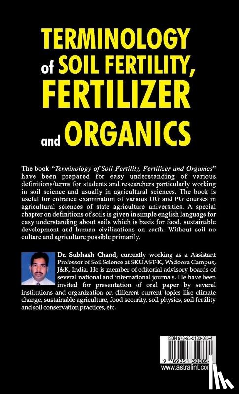 Chand, Subhash - Terminology of Soil Fertility, Fertilizer and Organics