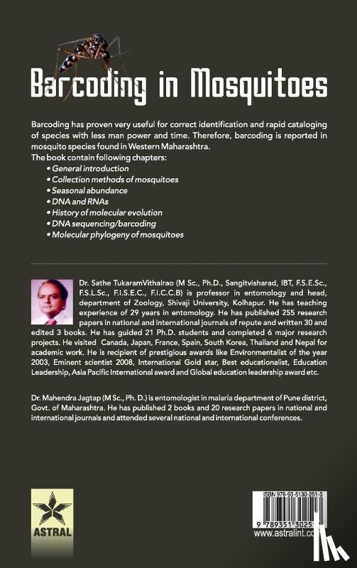 Sathe, Prof Dr Tukaram Vithalrao - Barcording in Mosquitoes