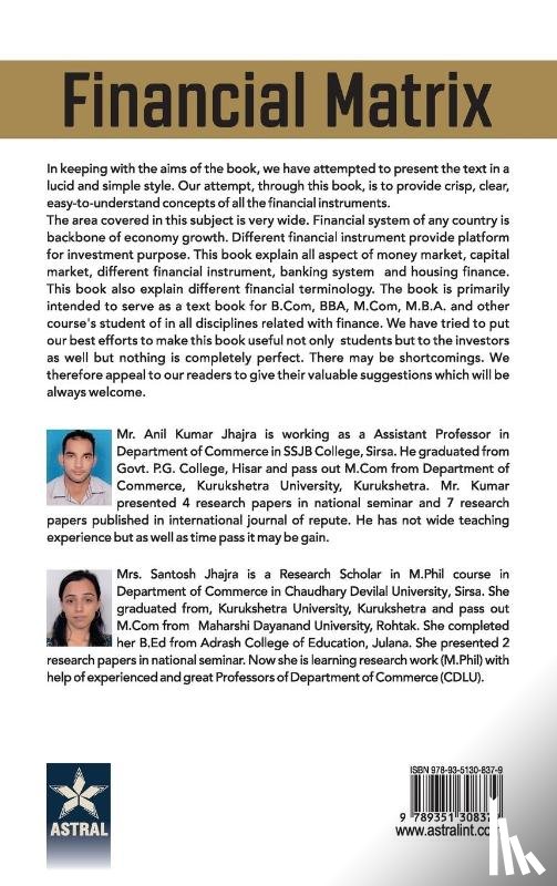 Jhajra, Anil Kumar - Financial Matrix