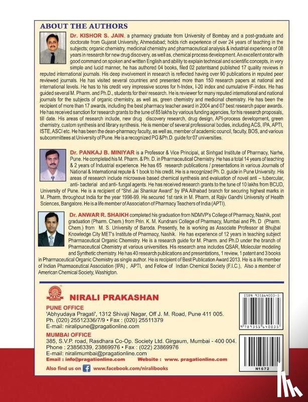 Jain, Dr K S - Pharmaceutical Organic Chemistry Sem- I & II