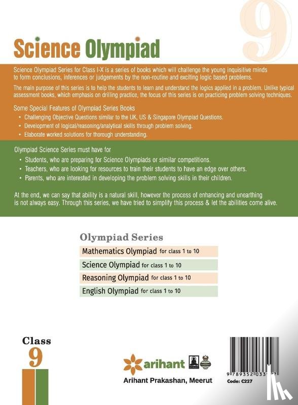 Arihant Experts - Olympiad Books Practice Sets - Science Class 9th