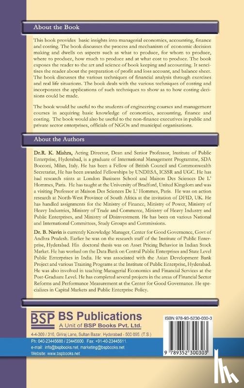 Mishra, R K, Navin, B - Readings in Managerial Economics, Accounting and Financial Analysis