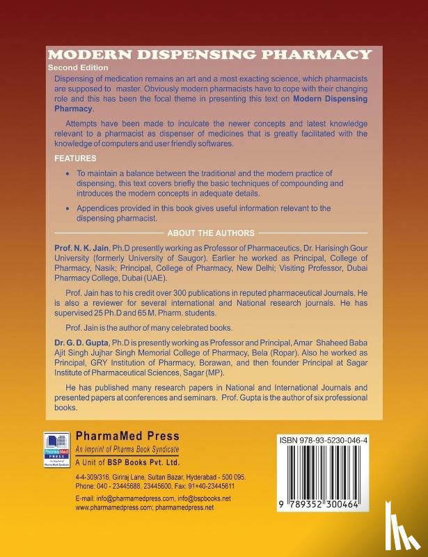 Jain, N K, Gupta, G D - Modern Dispensing Pharmacy