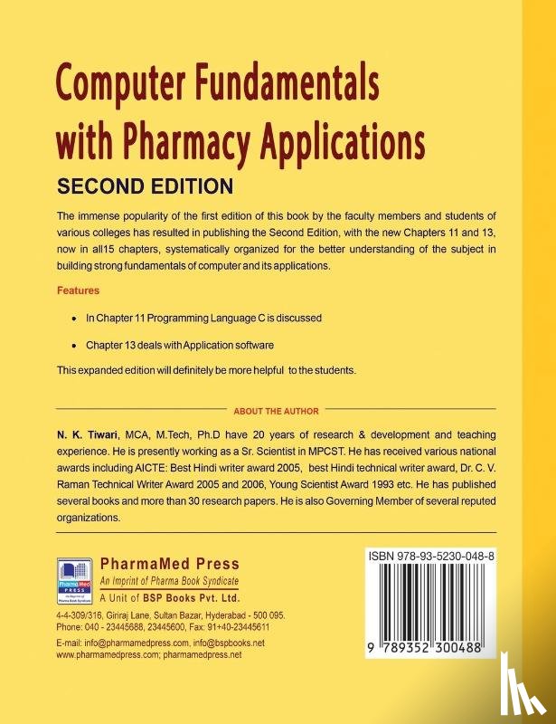 Tiwari, N K - Computer Fundamentals with Pharmacy Applications
