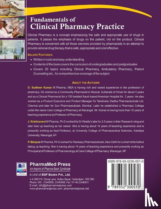 Kumar, Sudheer D, Krishnaveni, J - Fundamentals of Clinical Pharmacy Practice