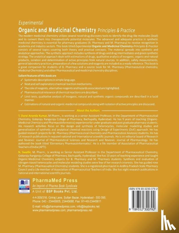 Swathi, N, Ananda Kumar - Experimental Organic & Medicinal Chemistry