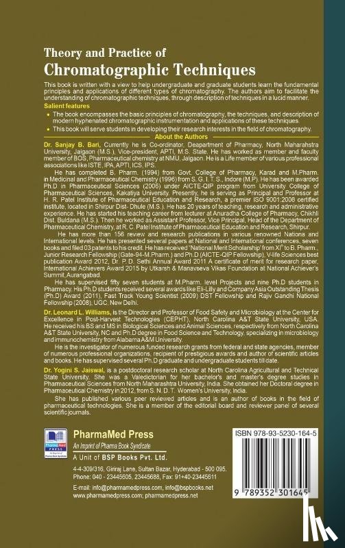 Bari, Sanjay B, Williams, Leonard L, Jaiswal, Yogini S - Theory and Practice of Chromatographic Techniques