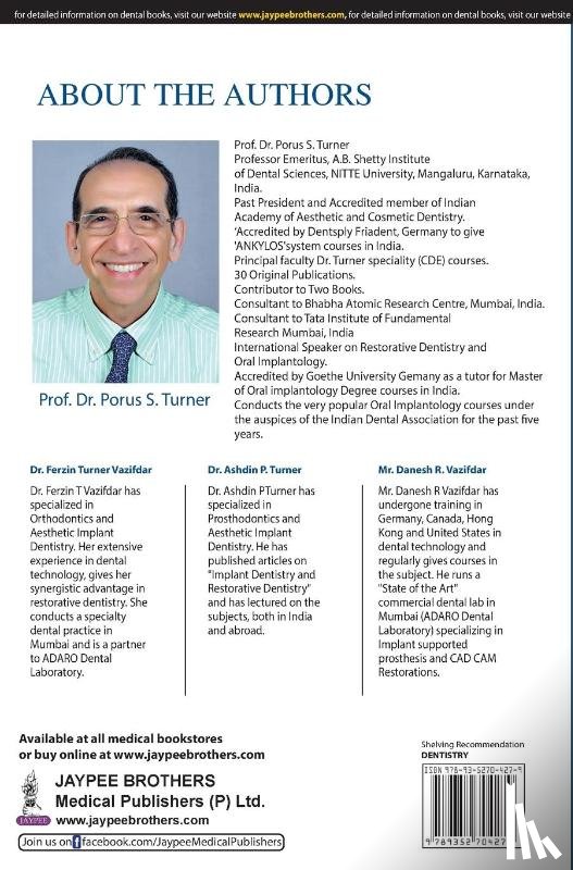 Turner, Porus S, Vazifdar, Ferzin Turner, Turner, Ashdin P, Vazifdar, Danesh R - Clinical Guide to Oral Implantology
