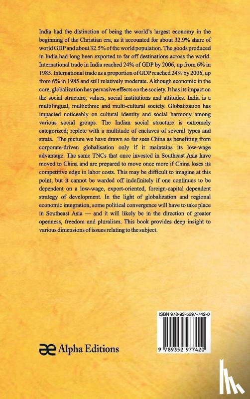 Sirohi - China, India and Southeast Asia in Economic Globalization