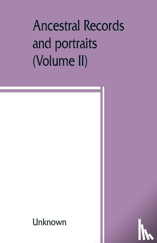 Unknown - Ancestral records and portraits