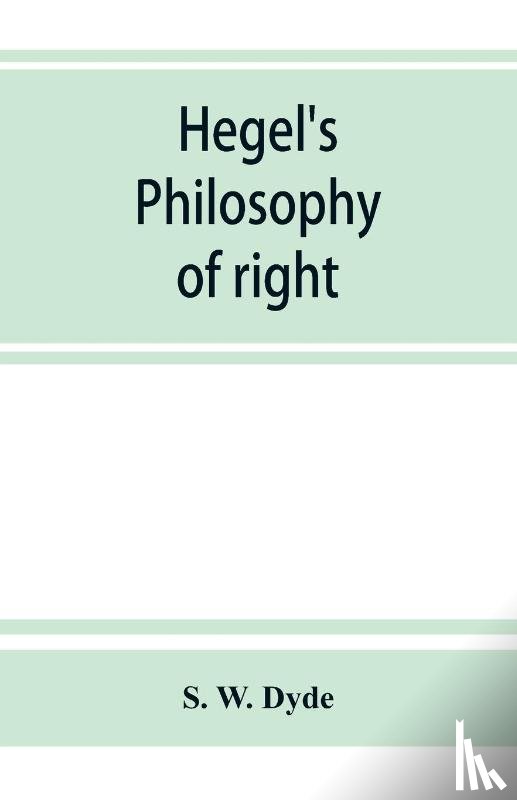 W Dyde, S - Hegel's Philosophy of right