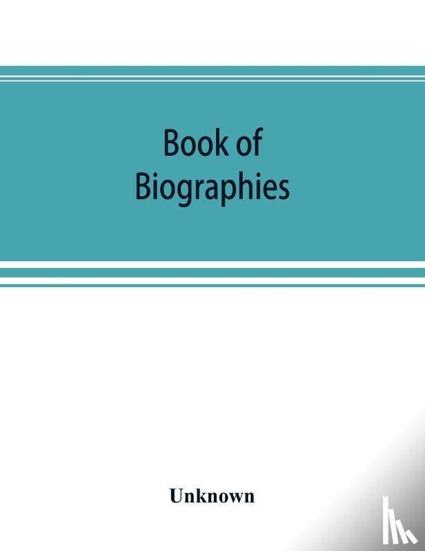 Unknown - Book of biographies; this volume contains biographical sketches of leading citizens of Bucks County, Penna.
