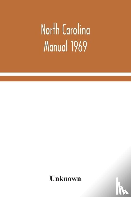 Unknown - North Carolina manual 1969