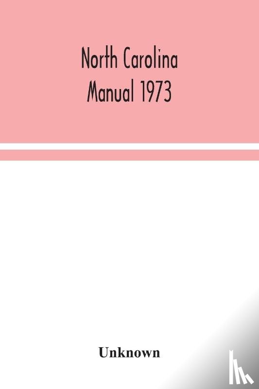 Unknown - North Carolina manual 1973