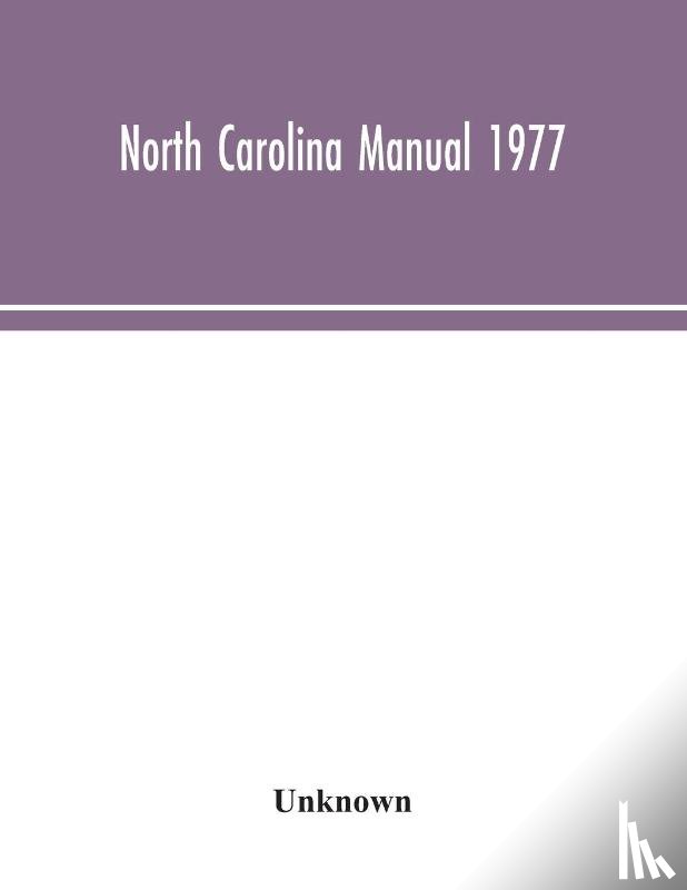 Unknown - North Carolina Manual 1977