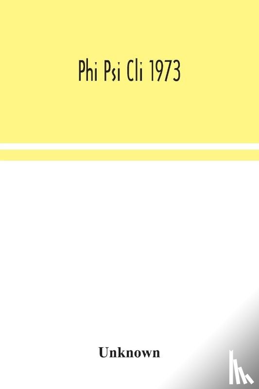 Unknown - Phi Psi Cli 1973