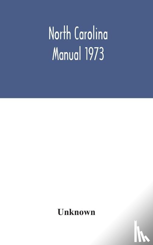 Unknown - North Carolina manual 1973