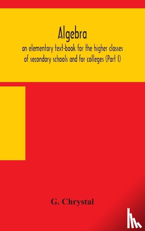 G Chrystal - Algebra