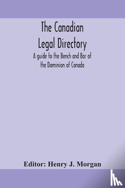  - The Canadian legal directory