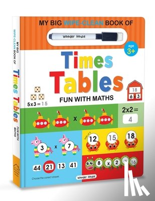 Wonder House Books - My Big Wipe And Clean Book of Times Tables for Kids