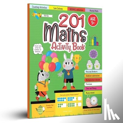 Wonder House Books - 201 Maths Activity Book: Fun Activities and Math Exercises
