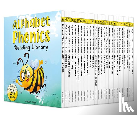 Wonder House Books - Alphabet Phonics: Box Set of 26 Books