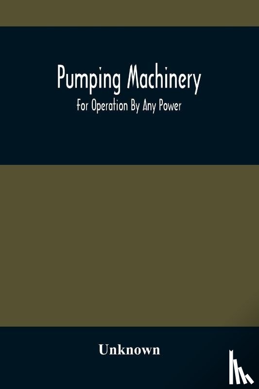 Unknown - Pumping Machinery