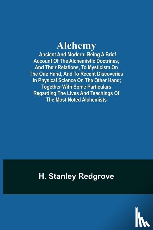 Stanley Redgrove, H - Alchemy