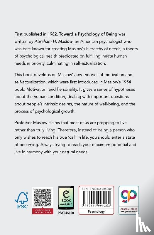 Maslow, Abraham H. - Toward a Psychology of Being