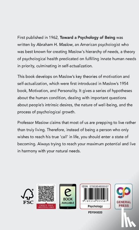 Maslow, Abraham H. - Toward a Psychology of Being (Deluxe Library Edition)