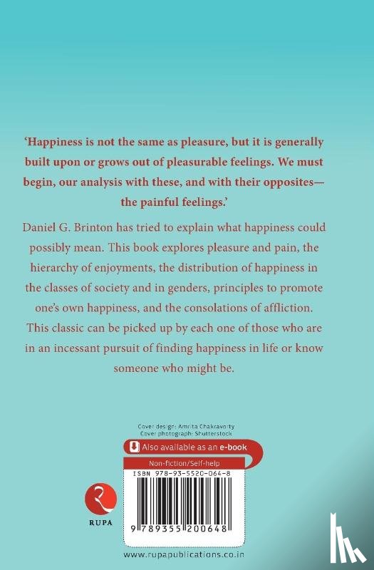 Brinton, Daniel G. - PURSUIT OF HAPPINESS