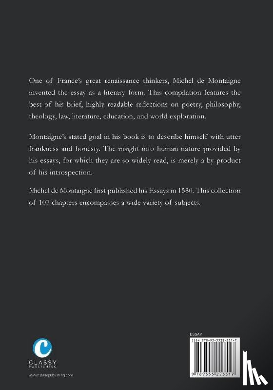 de Montaigne, Michel - The Complete Essays of Michel de Montaigne