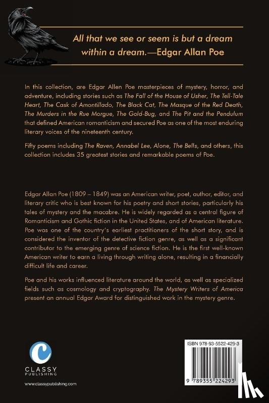 Poe, Edgar Allan - Edgar Allan Poe Tales and Poems Collection