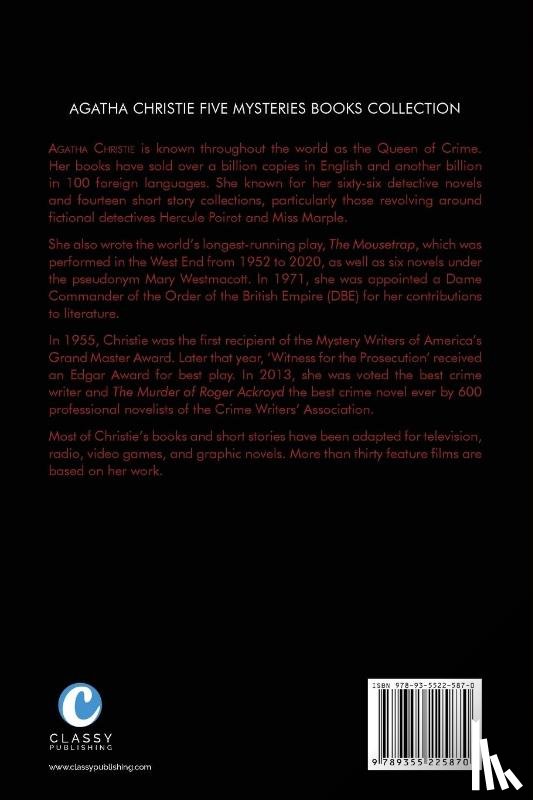 Christie, Agatha - Agatha Christie First Five Hercule Poirot Novels Collection