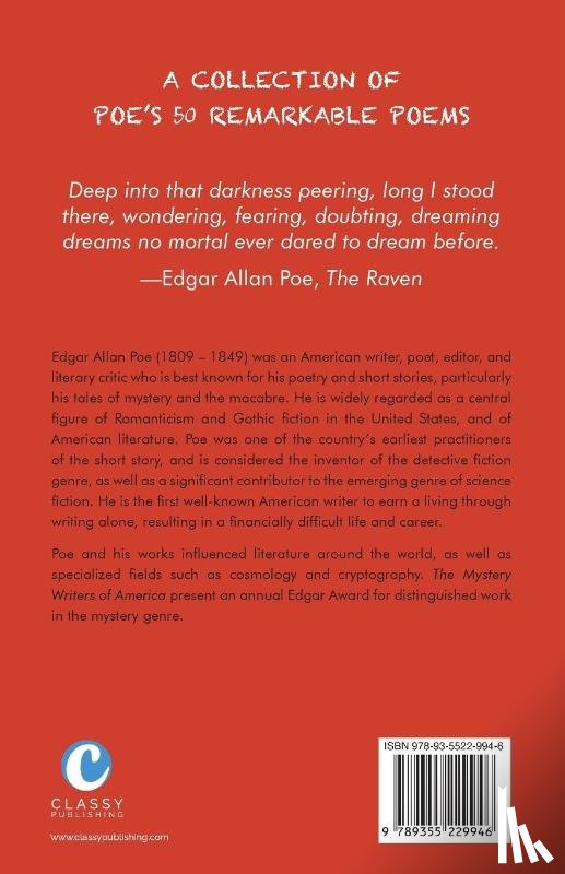 Poe, Edgar Allan - Edgar Allan Poe Poems Collection