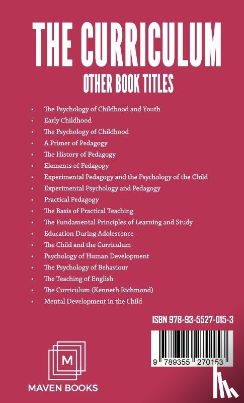 Bobbitt, Franklin - The Curriculum