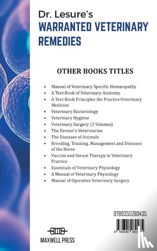 Lesure, J G - Dr. Lesure's Warranted Veterinary Remedies